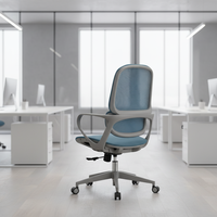 Chaise de bureau ergonomique en maille de haute qualité, pivotante et réglable, pour ordinateur, de luxe, exécutive, commerciale et moderne, vente en gros