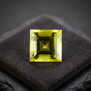Piedra preciosa suelta facetada de alta calidad, 6mm, corte cuadrado, Oro Verde Natural, cuarzo Limón, venta al por mayor, precio de fábrica por quilate IGI - Product Image 4