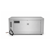 Four électrique à un seul niveau en acier inoxydable de 4,6 kW pour la cuisson du pain, 1 plateau pour restaurant, boulangerie
