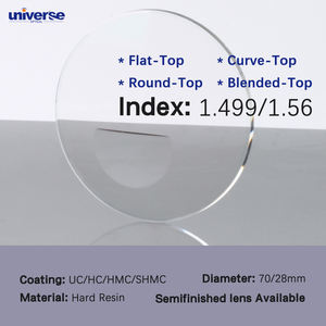 Lentes bifocales con acabado superior redondo precio barato 70/28mm UC/HC/HMC/SHMC bloque azul superior redondo - Product Image 2