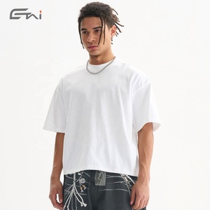 เสื้อยืดผ้าฝ้ายสะพายไหล่สำหรับผู้ชายเสื้อโอเวอร์ไซส์ความยาวของ100ผ้าคอตตอน260พอดีตัวโลโก้ที่กำหนดเอง - Product Image 2