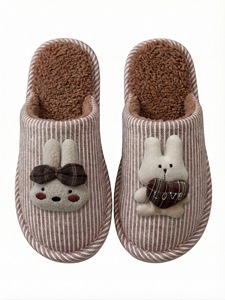 Chaussons unisexes en fausse fourrure, écologiques, luxueux, pour l'intérieur et l'extérieur, antidérapants, imperméables, respirants, chauds pour l'hiver - Product Image 2