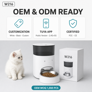 Distributeur automatique intelligent pour animaux de compagnie 4L, bol unique, programmable, pour chats et chiens, design moderne, bol amovible en acier inoxydable - Product Image 2
