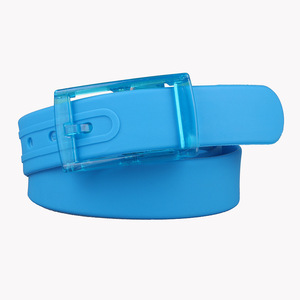 高品质男女硅胶腰带 塑料扣糖果色腰带 - Product Image 6