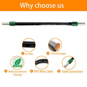 Needle Type 1Pin 10AWG HO7VK 6mm Wire Insulated Electric Box Terminal Wire <b>Harness</b> - Product Image 5