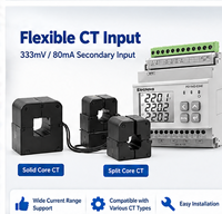 Compteur d'énergie triphasé multi-circuits, qualité de l'énergie, harmoniques, multifonction, multi-canaux, compteur de puissance Modbus TCP RS485 Classe 0.5S
