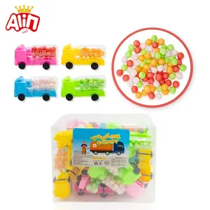 Çin oyuncak şeker üreticisi araba oyuncak meyve aromalı renkli jöle fasulye içerir