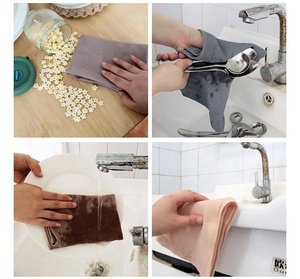 Essuie-vaisselle Eastsunshine en coton gaufré, doux, absorbant, séchage rapide, serviettes de nettoyage multi-usages pour la cuisine et le bar - Product Image 3