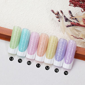 HEMA & TPO FREE Sliver Shimmer Gel Builder Pink Glitter Builder Extension Nail Gel Edelweiss Glitter Gel Builder Nails OEM ODM - Product Image 1