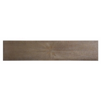 Table console rectangulaire moderne et luxueuse avec base en aluminium et plateau en bois pour chambre à coucher, salon, salle à manger, maison, hôtel