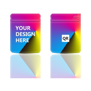 Chất Lượng Cao Tùy Chỉnh In Phân Hủy Sinh Học Nhựa 3 Bên Con Dấu Túi Cửa Sổ Bóng Bề Mặt Cho Thực Phẩm Hạt Cookie Bao Bì Túi Quà Tặng - Product Image 1