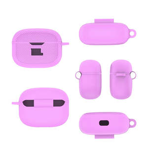 Étui de protection complet en silicone souple pour boîte de charge d'<span class=keywords><strong>écouteur</strong></span>s, housse pour <span class=keywords><strong>écouteur</strong></span>s <span class=keywords><strong>sans</strong></span> <span class=keywords><strong>fil</strong></span> <span class=keywords><strong>JBL</strong></span> Vibe Beam avec mousqueton - Product Image 5