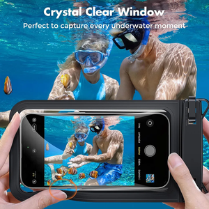 Funda impermeable universal para teléfono con cordón IPX8 funda transparente para teléfono pantalla táctil bolsa impermeable de PVC bolsa seca universal para teléfono móvil - Product Image 6