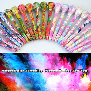 Оптовая продажа, новые футболки для гольфа Sakura, высококачественные подарочные футболки для гольфа, деревянные бамбуковые футболки для гольфа с логотипом на заказ - Product Image 4