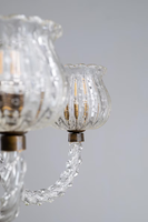 Superbe Grand Lustre en Verre de Murano Art Déco Vintage pour Salle à Manger