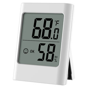डिजिटल एलसीडी सटीक दीवार फांसी मुस्कान तापमान मीटर तापमान गेज आर्द्रतामापी मौसम थर्मामीटर आर्द्रता रिकॉर्डर - Product Image 2
