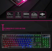 Prix usine iMICE AK-600 Interface USB 104 Touches Filaire Coloré Rétro-Éclairage Clavier De Jeu pour Ordinateur Portable PC