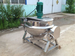 Bouilloire pré-fabriquée à la vapeur, de petite capacité de 50 litres, bouilloire pour sauce, fromage, compere et riz - Product Image 3