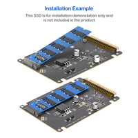 Adaptador M.2 B-Key SATA a IDE de 44 Pines, Carcasa de 2.5 Pulgadas, Convierte Unidades de Disco Duro M.2 NGFF SATA IDE PATA, Plástico