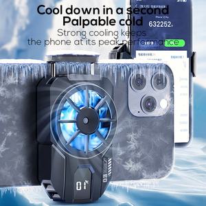 MEMO DLA3 Cooler <b>Phone</b> LED Digital Screen to Show Temperature Portable Gaming <b>Phone</b> Cooler with Blue Light - Product Image 2