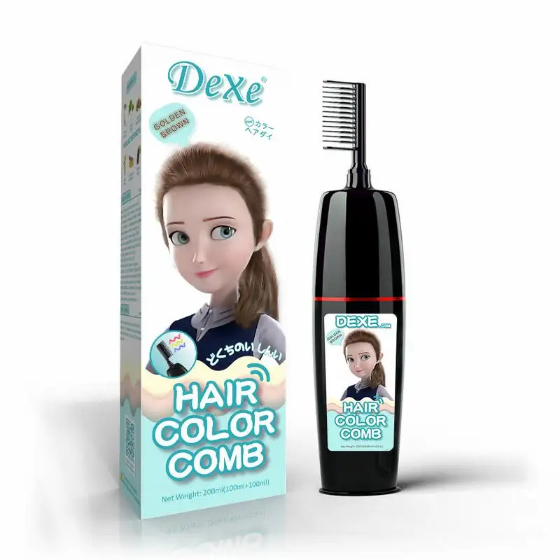 Deaxe-peigne à coloration magique brun foncé, nouveau Design, meilleur prix pas cher, cheveux bruns