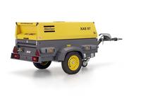 Compresor de Aire de Tornillo Portátil Atlas Copco XAS97Dd, Bajo Ruido, Motor Diésel para Construcción, Minería y Uso Industrial