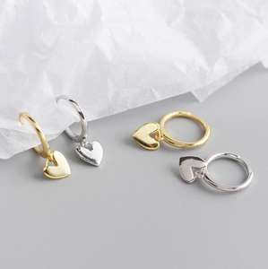 Boucles d'oreilles Dainty en argent 925 avec pierre principale en zircon plaqué or-pour <span class=keywords><strong>cadeau</strong></span> d'<span class=keywords><strong>anniversaire</strong></span> de petite amie et <span class=keywords><strong>soeur</strong></span> - Product Image 5