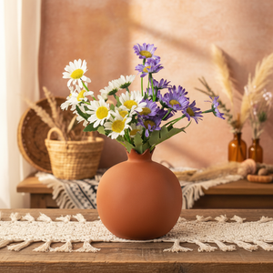 Jarrón de Cerámica Moderno Estilo Granja con Diseño de <span class=keywords><strong>Granada</strong></span>, Color Terracota Mate, para Aromaterapia, Decoración de Mesa, Hogar, Sala de Estar, <span class=keywords><strong>Centro</strong></span> de Mesa para Bodas - Product Image 1