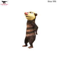 Modèle d'animatronique, usine de simulation d'animaux, opossum pour parc