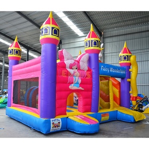 Thương mại Unicorn Inflatable Bouncer <span class=keywords><strong>Sprite</strong></span> nhảy lâu đài Wonderland chủ đề nhà bị trả lại với Slide Combo để bán - Product Image 2