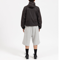 Veste coupe-vent technique surdimensionnée de qualité supérieure pour homme, légère, utilitaire, pour l'extérieur, avec capuche et poche, style streetwear