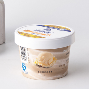 Sinh Thái Thân Thiện Tùy Chỉnh Sữa Chua Đông Lạnh Ly Và Thìa <span class=keywords><strong>Ice</strong></span> <span class=keywords><strong>Cream</strong></span> Bao Bì Giấy <span class=keywords><strong>Ice</strong></span> <span class=keywords><strong>Cream</strong></span> Bowl <span class=keywords><strong>Container</strong></span> Với Nắp Và Thìa - Product Image 3