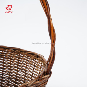 JY hasır Oval pazar sepetleri çiçekler meyve bebek hediye paketleme sepetleri malzemeleri dokuma hediye kollu sepet - Product Image 6