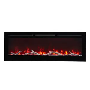 50 IN Wall Recessed Modern Decorative Electric Fireplace