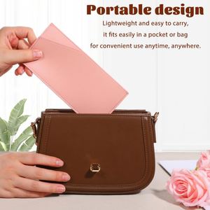 Simple Money Organizer Cash Envelope <b>Wallet</b> Reusable PU Leather Bill <b>Holder</b> Slim Budgeting Purse for Women Men - Product Image 3