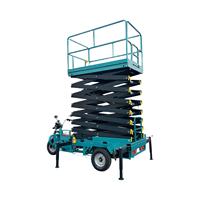 Plateforme de travail aérienne mobile à ciseaux montée sur tricycle électrique, hauteur de levage 4m-12m, capacité de charge 300kg-500kg