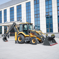 Mini tracteur compact avec chargeuse frontale Pelleteuse Chargeuse sur pneus polyvalente Applications Moteur Moteur Pompe PLC Core Components