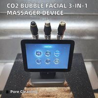 Masseur facial à bulles de CO2 3-en-1 avec fonctions hydratantes et nettoyantes des pores, kits et capsules Oxy Neo pour usage domestique