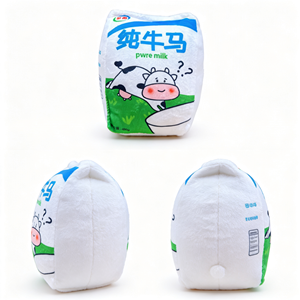 Peluche a forma di cartone di latte anime da 8 pollici, bambola di peluche per bambini in cotone PP, bambola per macchina artiglio a tema mondo sottomarino - Product Image 1