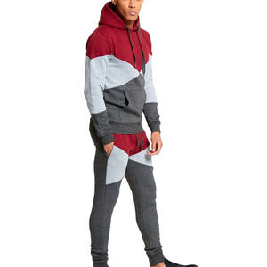 Collection d'hiver de qualité supérieure pour hommes, style tendance, respirant, logo personnalisé, ensemble deux pièces, survêtements à capuche, look décontracté - Product Image 3