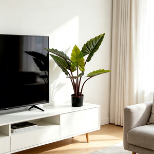 <span class=keywords><strong>Planta</strong></span> Artificial de Taro Arcoíris de Hojas Anchas, Duradera, de Plástico, para Decoración de Interiores y Exteriores, Sala de Estar y Hogar - Product Image 5