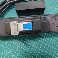 Unité de distribution d'alimentation DF Israël, 6 prises, PDU pour rack, disjoncteur 1P, voyant d'alimentation, 230V 16A AC, alliage d'aluminium noir