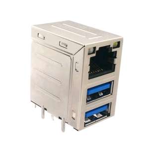 05-A00137263-1 1000 M RJ45 2 USB Stecker Jack Stapel 3,0 mit Transformator Modular Jack - Product Image 4