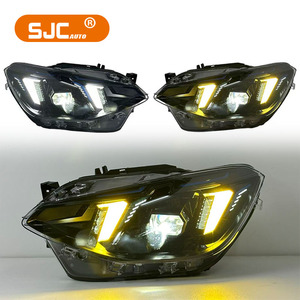 SJC fari Auto per <span class=keywords><strong>BMW</strong></span> <span class=keywords><strong>serie</strong></span> <span class=keywords><strong>1</strong></span> F20 nuovo aggiornamento Laser a LED 118i <span class=keywords><strong>2012</strong></span> - 2014 luci anteriori a doppio colore DRL nuovo Design proiettore - Product Image 1