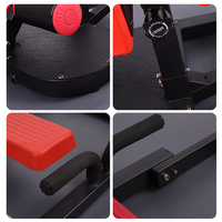 Machine à Squats Multifonction Compacte, Banc d'Extension des Jambes, Appareil de Squat Pliant en Acier Inoxydable et Mousse pour Musculation à Domicile