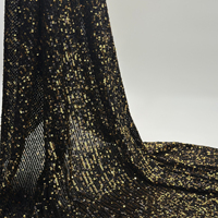 YY nouvelle mode Polyester Spandex or paillettes paillettes tissu Stretch broderie tissu pour robe de mariée et Haute Couture