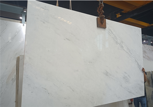 Encimera de Mármol Natural para Cocina, Cortada a Medida, Carrara Blanco Calacatta, con Vetas Grises - Product Image 3