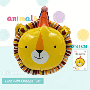 Globos de Animales de Dibujos Animados de Película de Aluminio EASTTERN, Oso, León, <span class=keywords><strong>Mono</strong></span>, Tigre, Koala, Rana, Decoraciones para Fiestas de Cumpleaños y Navidad para Niños - Product Image 3