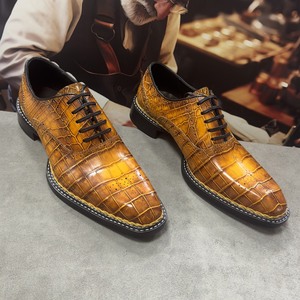 Zapatos Formales de Cuero para Hombre, Coloridos, con Cordones, Punta en Pico, 100% Cuero, Zapatos de Boda Antideslizantes - Product Image 6