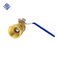 Robinet à bille en laiton forgé à filetage femelle 1/2"-2" pleine portée pour conduites d'eau et systèmes d'irrigation